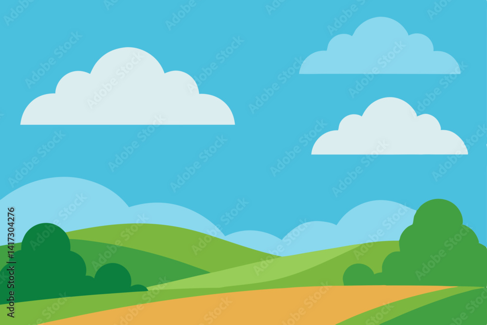 cloudy-sky-over-peaceful-landscape cloudy-sky-over-peaceful-landscape