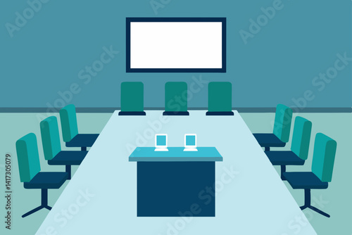 conference room with table and chairs