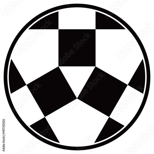 家紋です。糸輪に三つ割り三つ石といいます。