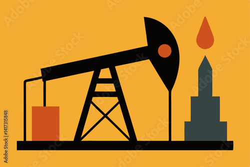 oil-industry-drilling-machine-silhouette