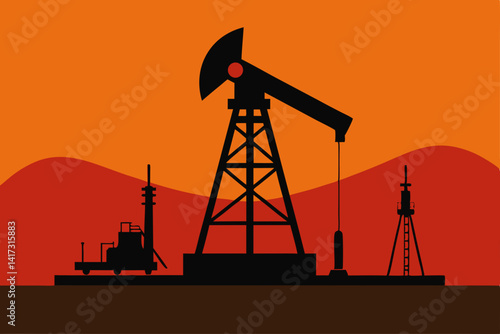oil-industry-drilling-machine-silhouette