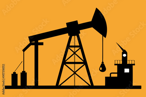 oil-industry-drilling-machine-silhouette