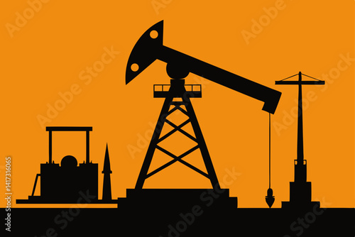oil-industry-drilling-machine-silhouette