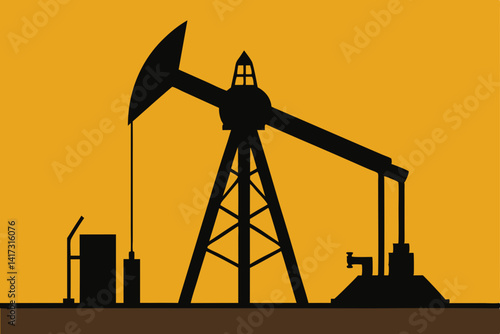 oil-industry-drilling-machine-silhouette