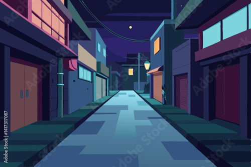 quiet-alleyway-at-night---anime-urban-scene