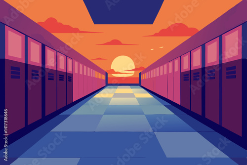 man walking in the tunnel