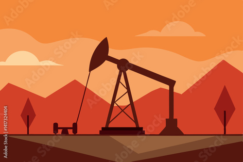 vector-silhouette-of-oil-pumpjack