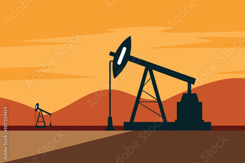 vector-silhouette-of-oil-pumpjack