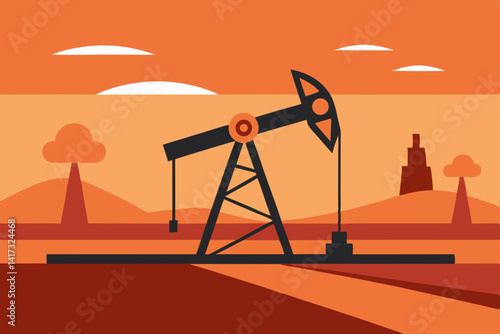 vector-silhouette-of-oil-pumpjack