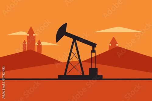 vector-silhouette-of-oil-pumpjack