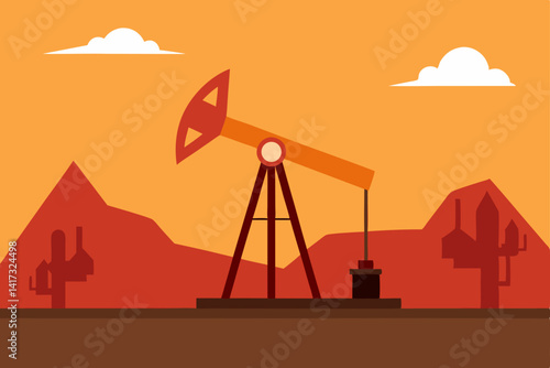 vector-silhouette-of-oil-pumpjack