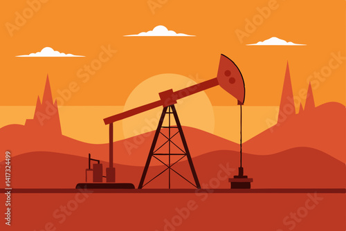 vector-silhouette-of-oil-pumpjack