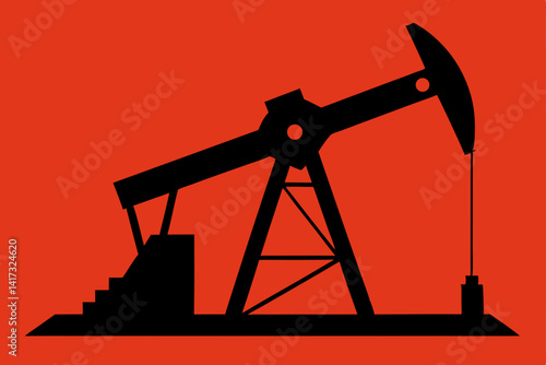 vector-silhouette-of-oil-pumpjack
