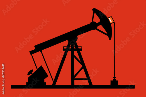 vector-silhouette-of-oil-pumpjack