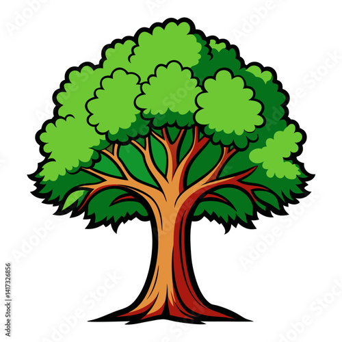  Elegant California Sycamore Tree Graphic with Bold Lines