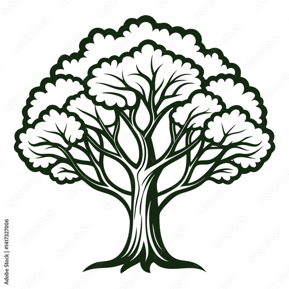 Fototapeta premium Creative Camphor Tree Bold Design