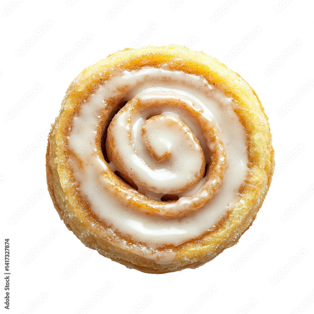 Fototapeta premium Cinnamon roll, sweet pastry, dessert, bakery, food isolated on Transparent Background