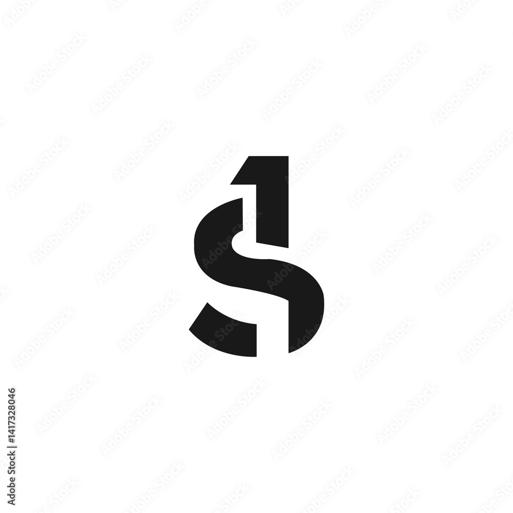 S1 vector logo template illustration design S1 vector logo template illustration design
