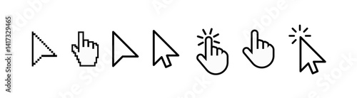 A modern mouse cursor icon, symbolizing digital interaction and navigation. Ideal for tech, user interface, website, and software design projects related to user experience and functionality.