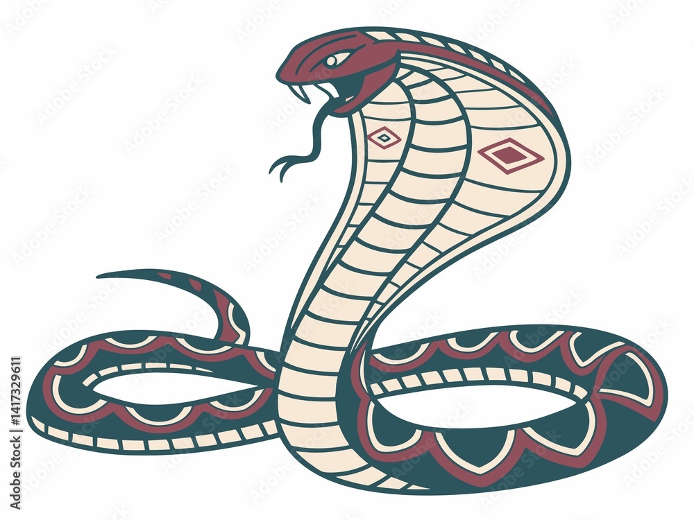 Fototapeta premium Shesha – Multi-Headed Serpent from Hindu Mythology