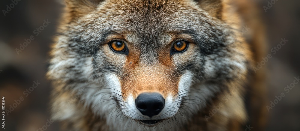 Obraz premium Close-up Coyote Face in Nature