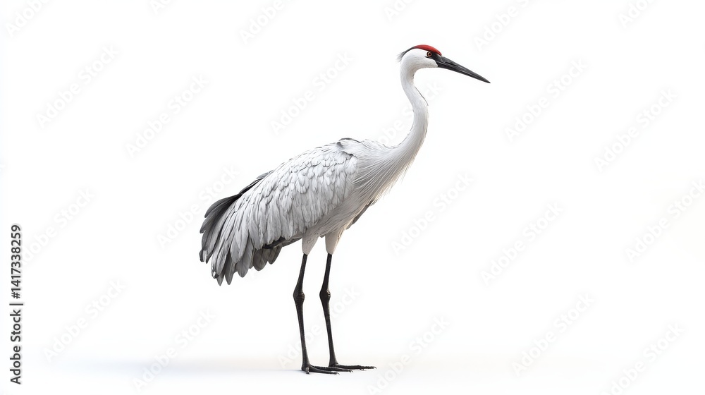 crane isolated on white background crane isolated on white background