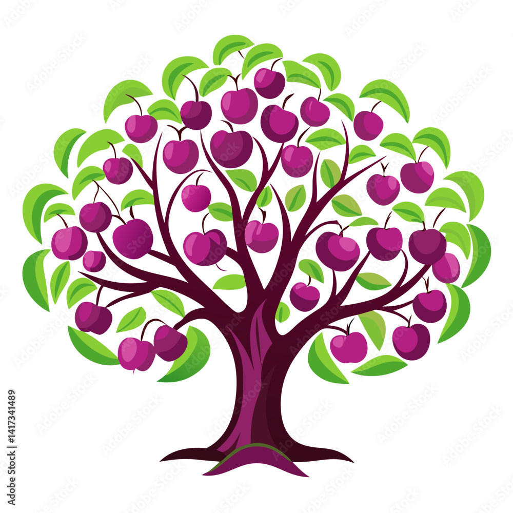 Obraz premium Stylish Plum Tree Artwork