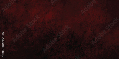 Expressionist Red and Black Grunge Wall Texture Background

