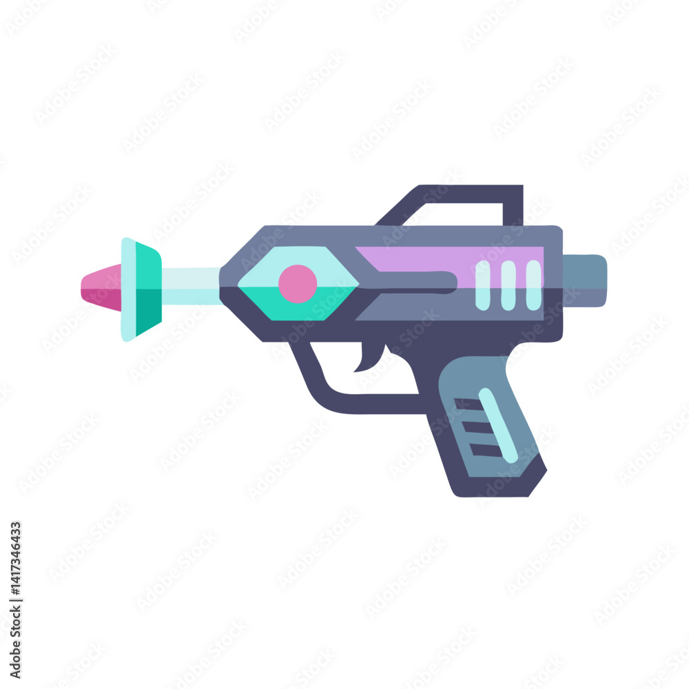 Plasma Gun Icon Representing Futuristic Weaponry and Sci-Fi Combat Technology Plasma Gun Icon Representing Futuristic Weaponry and Sci-Fi Combat Technology
