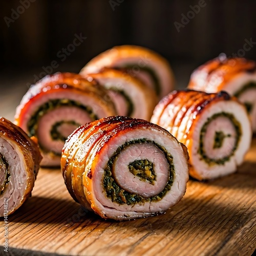  Pork pinwheels with stuffing spiralnnn.