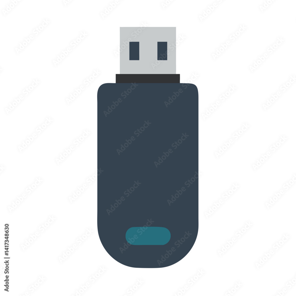 USB Flash Drive Icon Representing Digital Media Storage and File Transfer USB Flash Drive Icon Representing Digital Media Storage and File Transfer