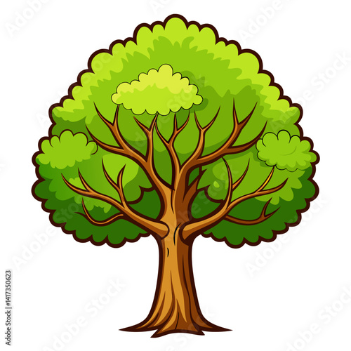  Striking Bold Outline of Poplar Tree