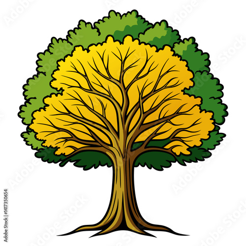  Creative Illustration of Poplar Tree