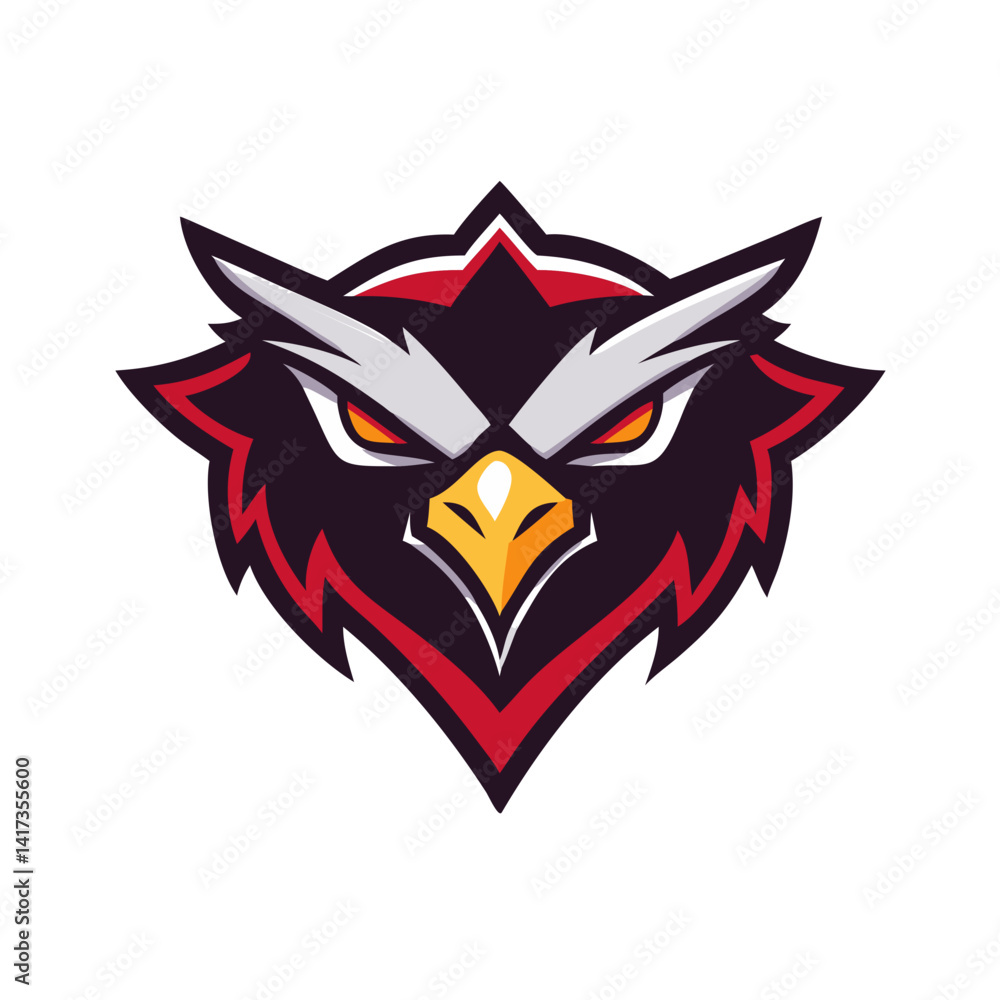 Obraz premium This is a bold and fierce bird for sports teams, clubs, gaming avatars, or merchandise branding and logo.