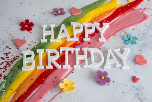 Obraz na płótnie Happy Birthday Story w salonie