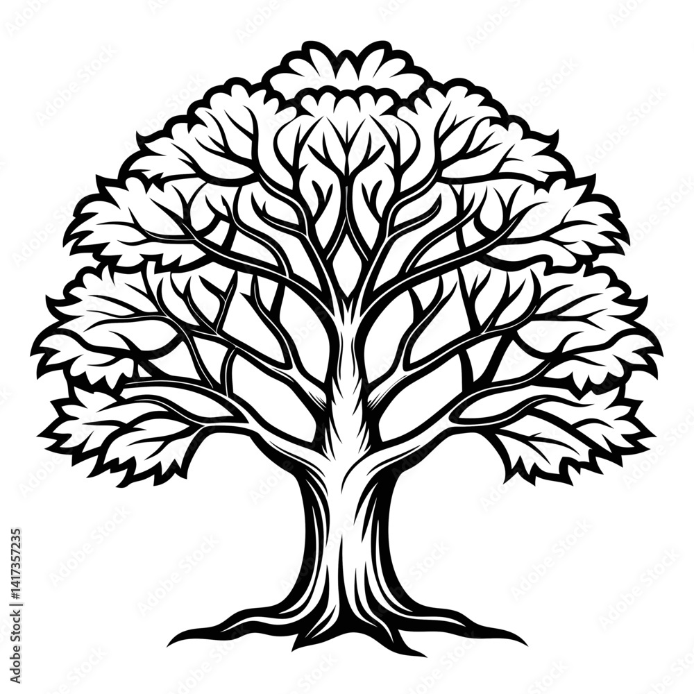 Obraz premium Elegant Sourwood Tree Artwork