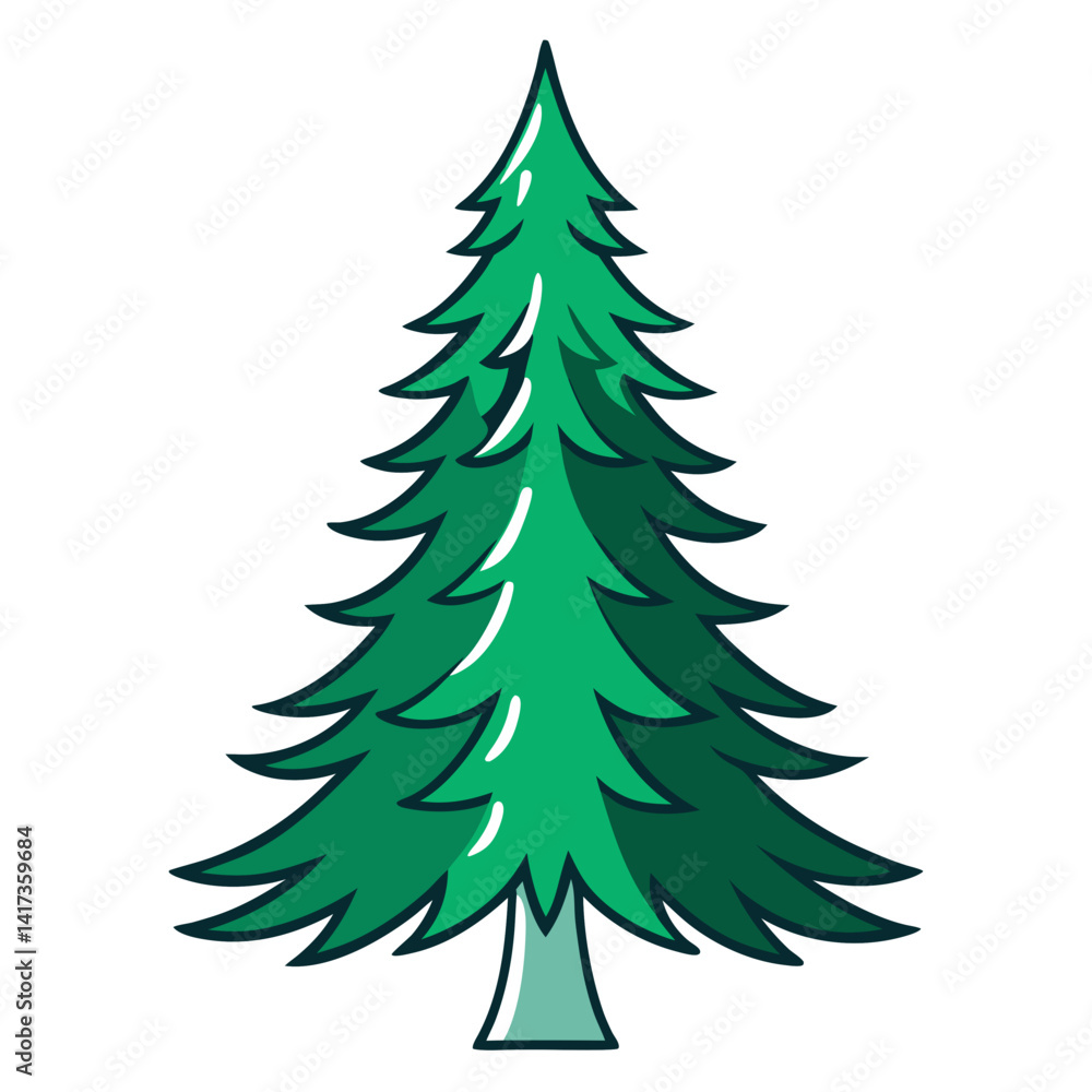 Artistic White Spruce Tree Design Artistic White Spruce Tree Design