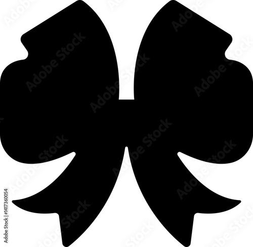 Bow tie icon. Vector for apps or website Isolated on transparent background bow ribbon element