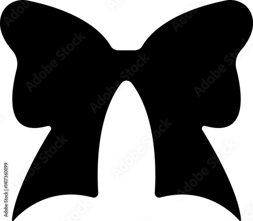 Bow tie icon. Vector for apps or website Isolated on transparent background bow ribbon element