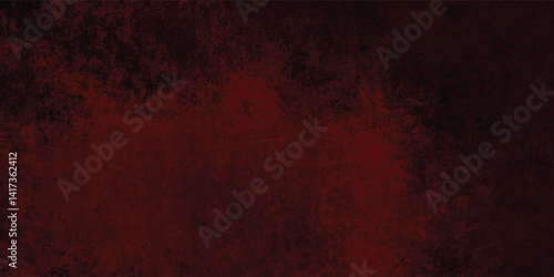 Horror Inspired Red and Black Grunge Wall Background

