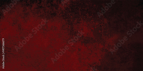 Grunge Painted Wall Texture with Red and Black Tones

