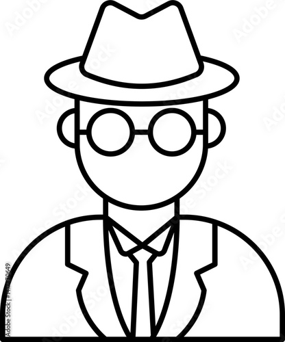 Pilot Vector Icon Stock Illustration