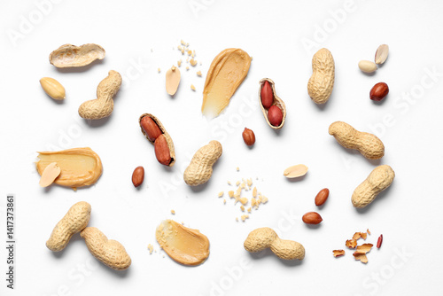 Composition with peanuts an...