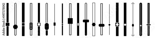 scroll bar. Volume slider vector