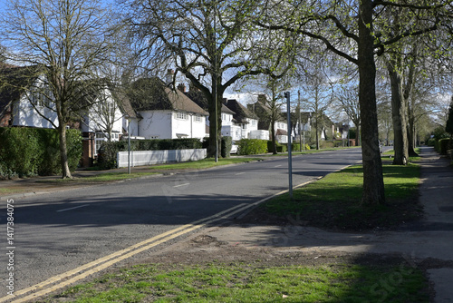 イギリスの田園都市：レッチワースの街並み