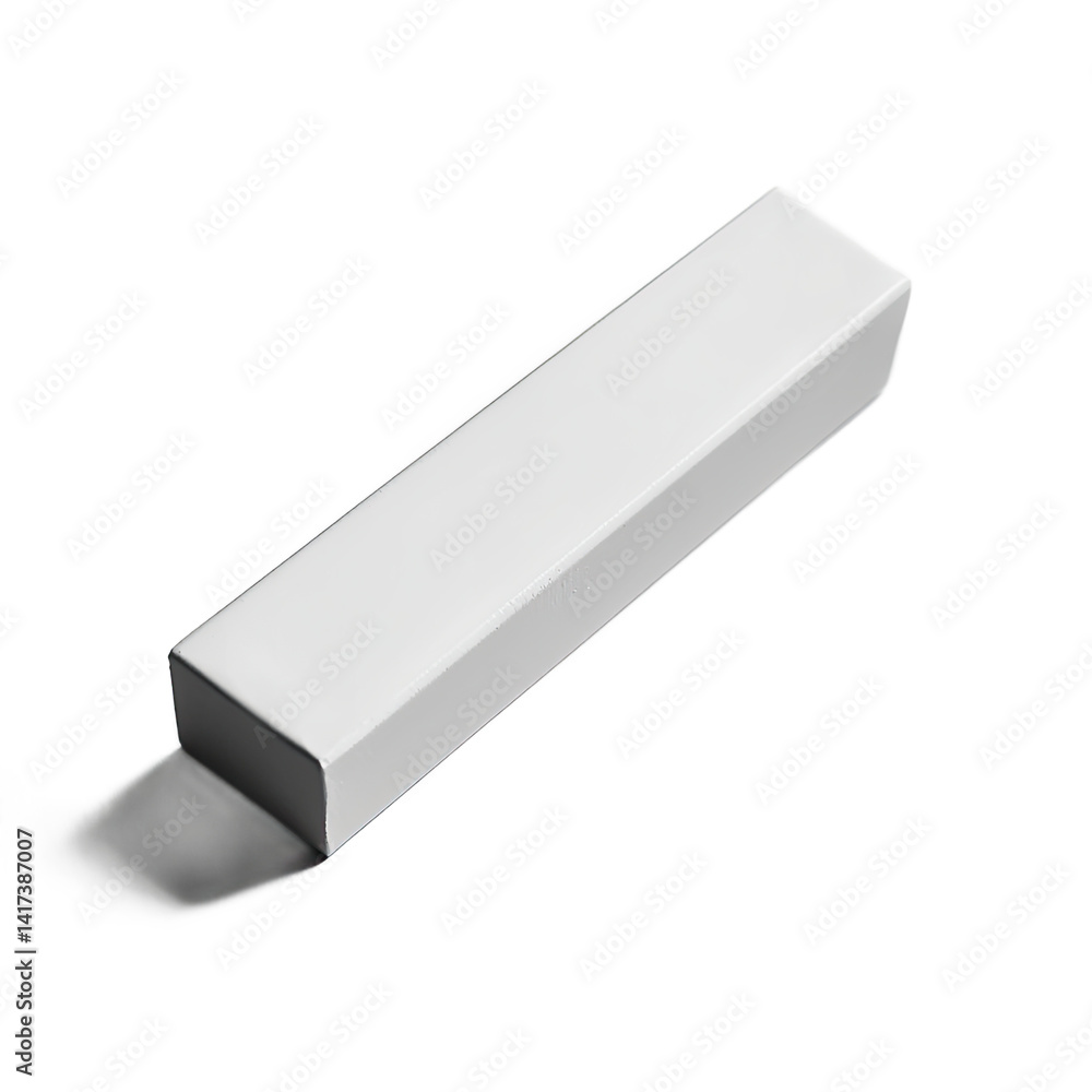 A simple, white, rectangular, solid object, likely a product design mockup. A simple, white, rectangular, solid object, likely a product design mockup.
