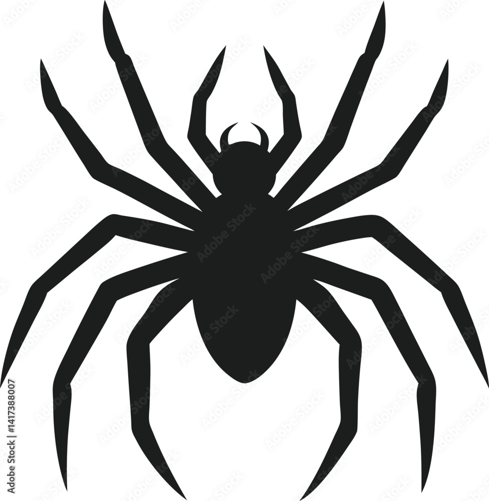 Obraz premium Terrifying Spider Outline for Spooky Themes