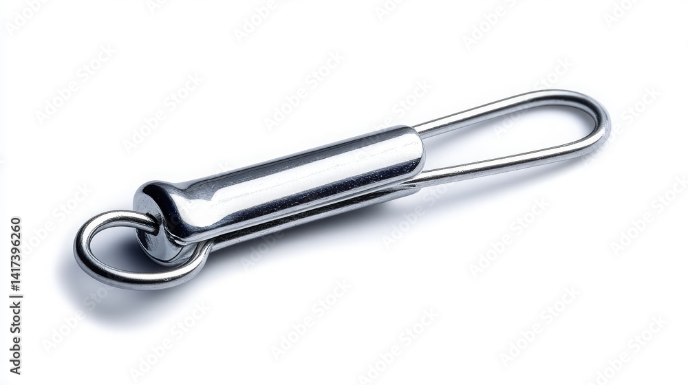 Safety pin on white background. Simple isolated object. Safety pin on white background. Simple isolated object.