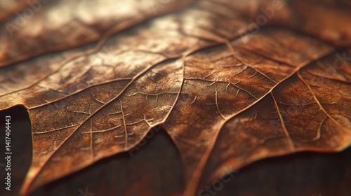 Close-up of a dried maple leaf
