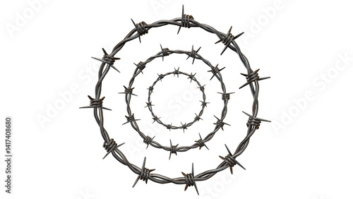barbed wire frame